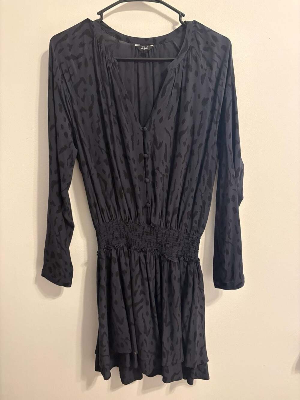 Rails Jasmine Mini Dress in Ash Cheetah Print